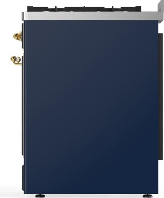 Ilve UM30DNE3MBG Natural Gas In Midnight Blue W/ Brass Trim