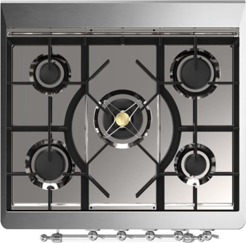 Ilve UM30DNE3MGC Natural Gas In Matte Graphite W/ Chrome Trim