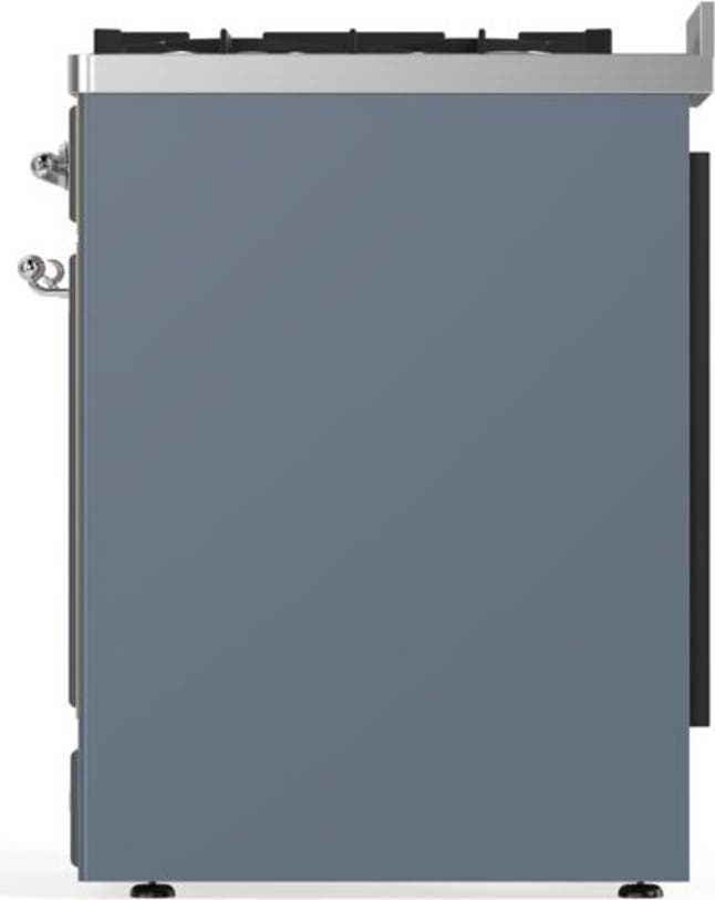 Ilve UM30DNE3BGC Natural Gas In Blue Grey W/ Chrome Trim