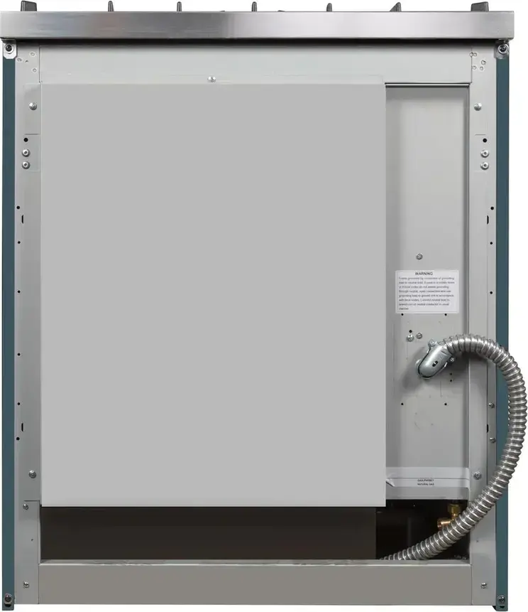 Ilve UM30DNE3BGC Natural Gas In Blue Grey W/ Chrome Trim