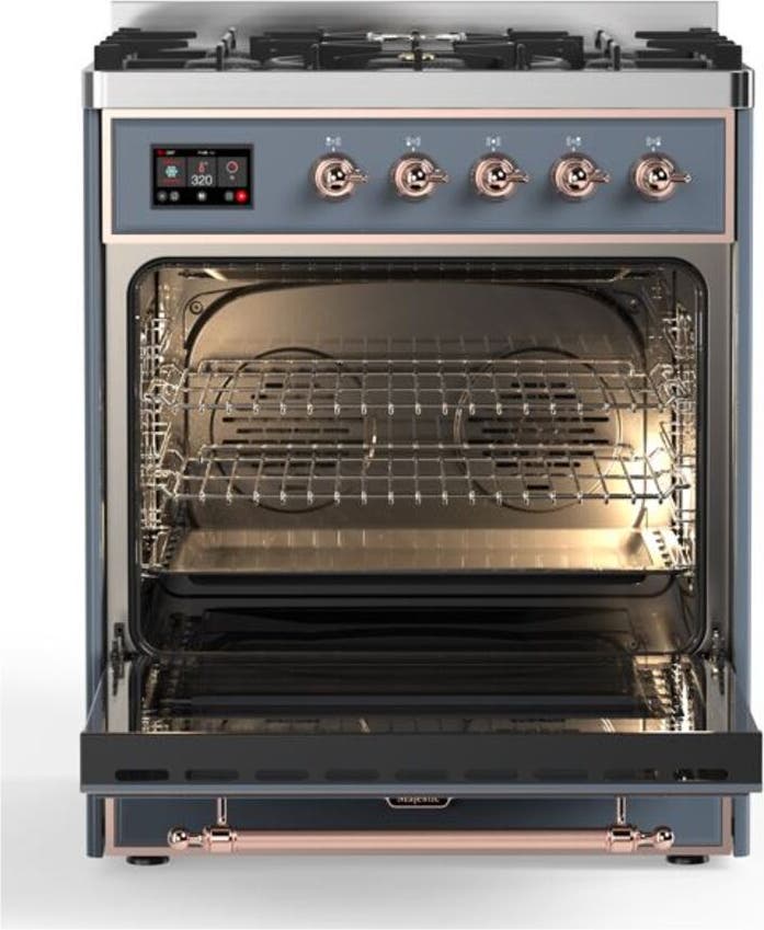Ilve UM30DNE3BGP Natural Gas In Blue Grey W/ Copper Trim