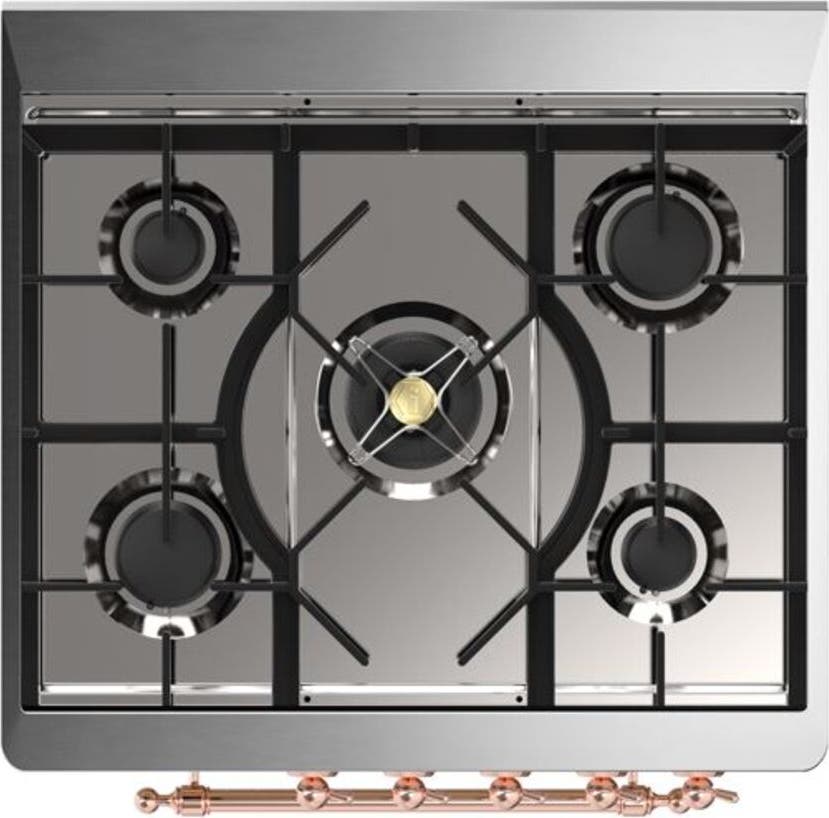 Ilve UM30DNE3BGP Natural Gas In Blue Grey W/ Copper Trim