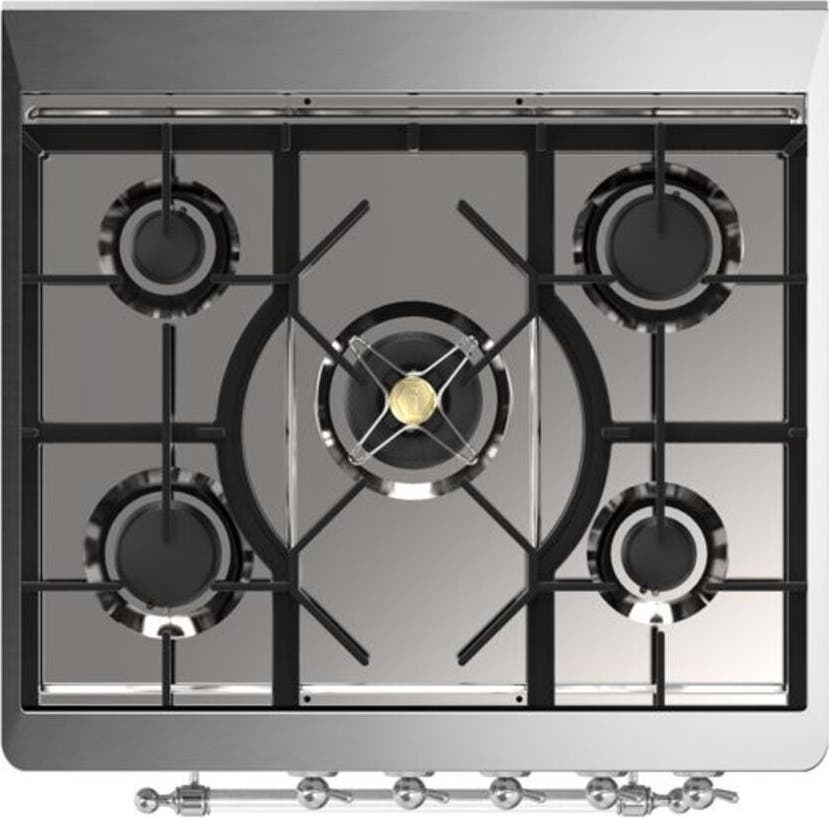 Ilve UM30DNE3AWC Natural Gas In Antique White W/ Chrome Trim