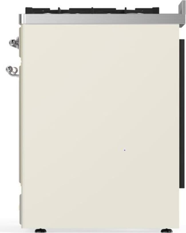 Ilve UM30DNE3AWC Natural Gas In Antique White W/ Chrome Trim
