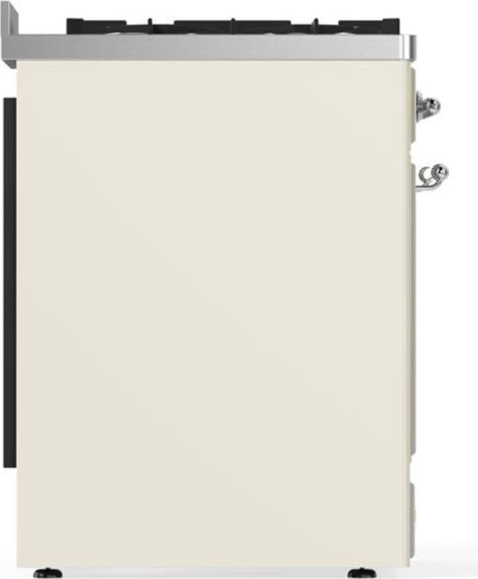 Ilve UM30DNE3AWC Natural Gas In Antique White W/ Chrome Trim