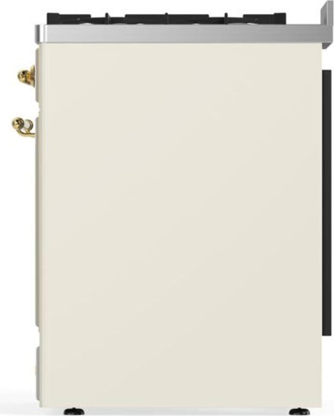 Ilve UM30DNE3AWG Natural Gas In Antique White W/ Brass Trim