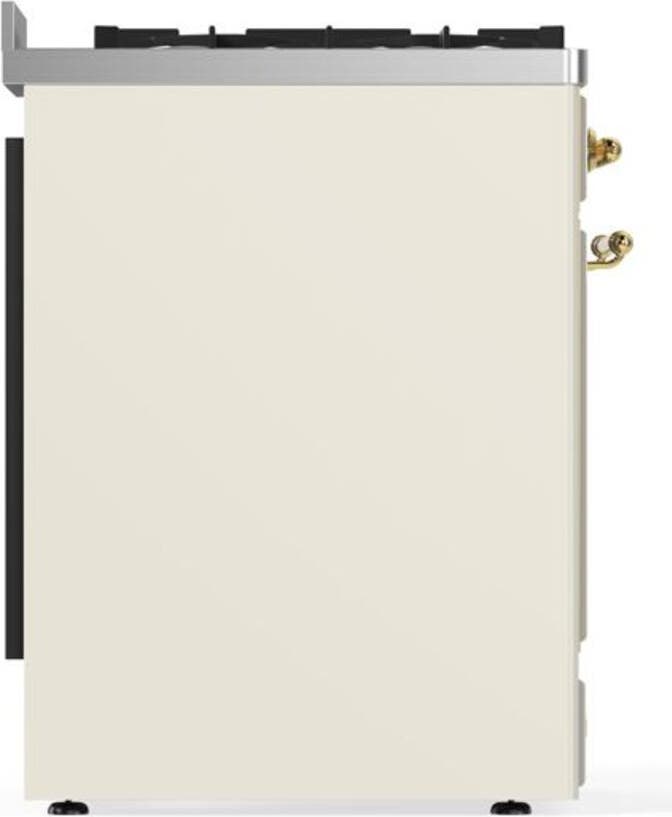 Ilve UM30DNE3AWG Natural Gas In Antique White W/ Brass Trim