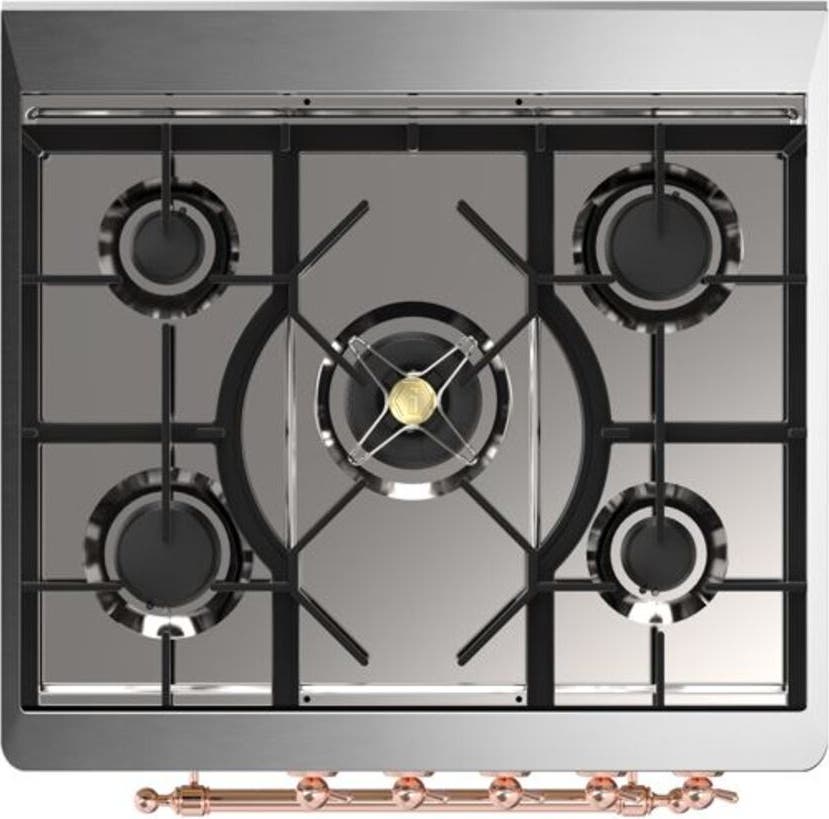 Ilve UM30DNE3AWPLP Liquid Propane In Antique White W/ Copper Trim