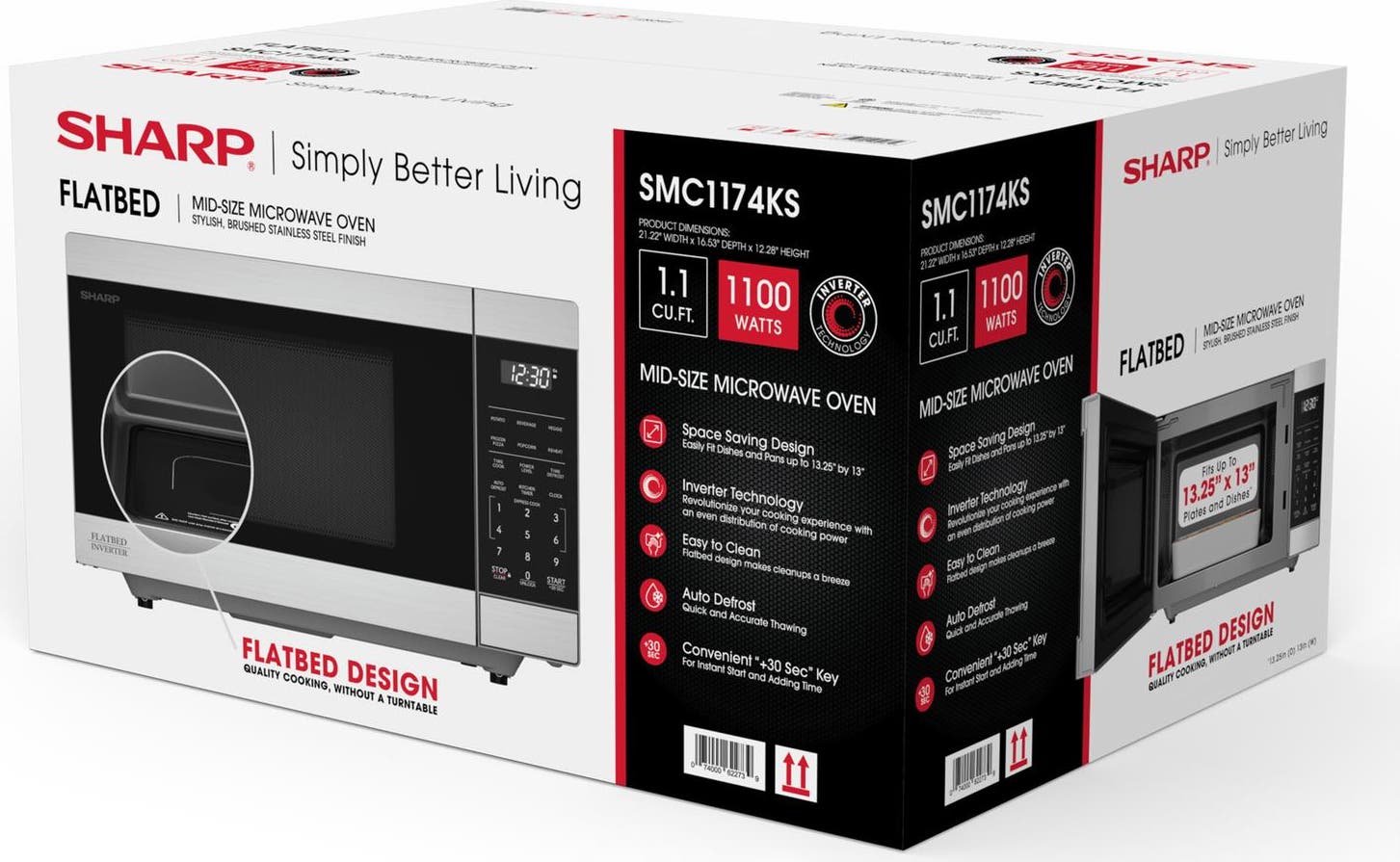 Sharp SMC1174KS Stainless Steel