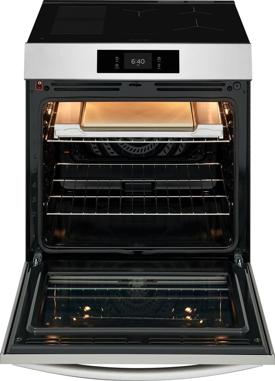 Frigidaire GCFI3070BF 30 Inch Slide-In Electric Range Smudge-Proof