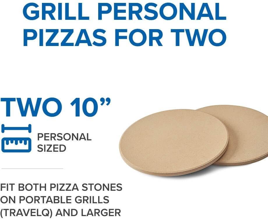 Napoleon 70000 10" Personal Sized Pizza/Baking Stone Set for Trav...