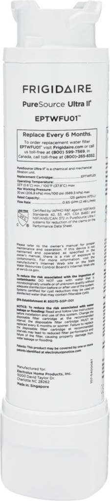 Frigidaire EPTWFU01 PureSource Ultra II Water Filter