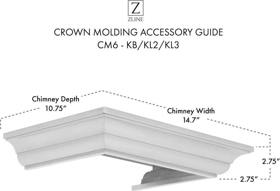 Zline CM6KBKL2KL3 Brushed 430 Stainless Steel