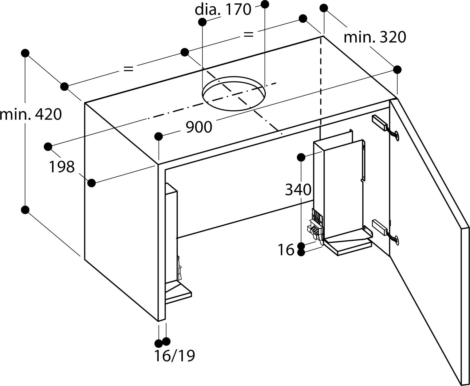 Gaggenau AA210491 Mounting Set