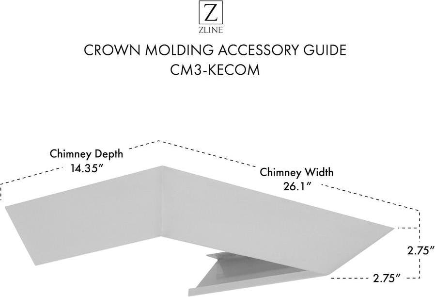 Zline CM3KECOM Brushed 430 Stainless Steel