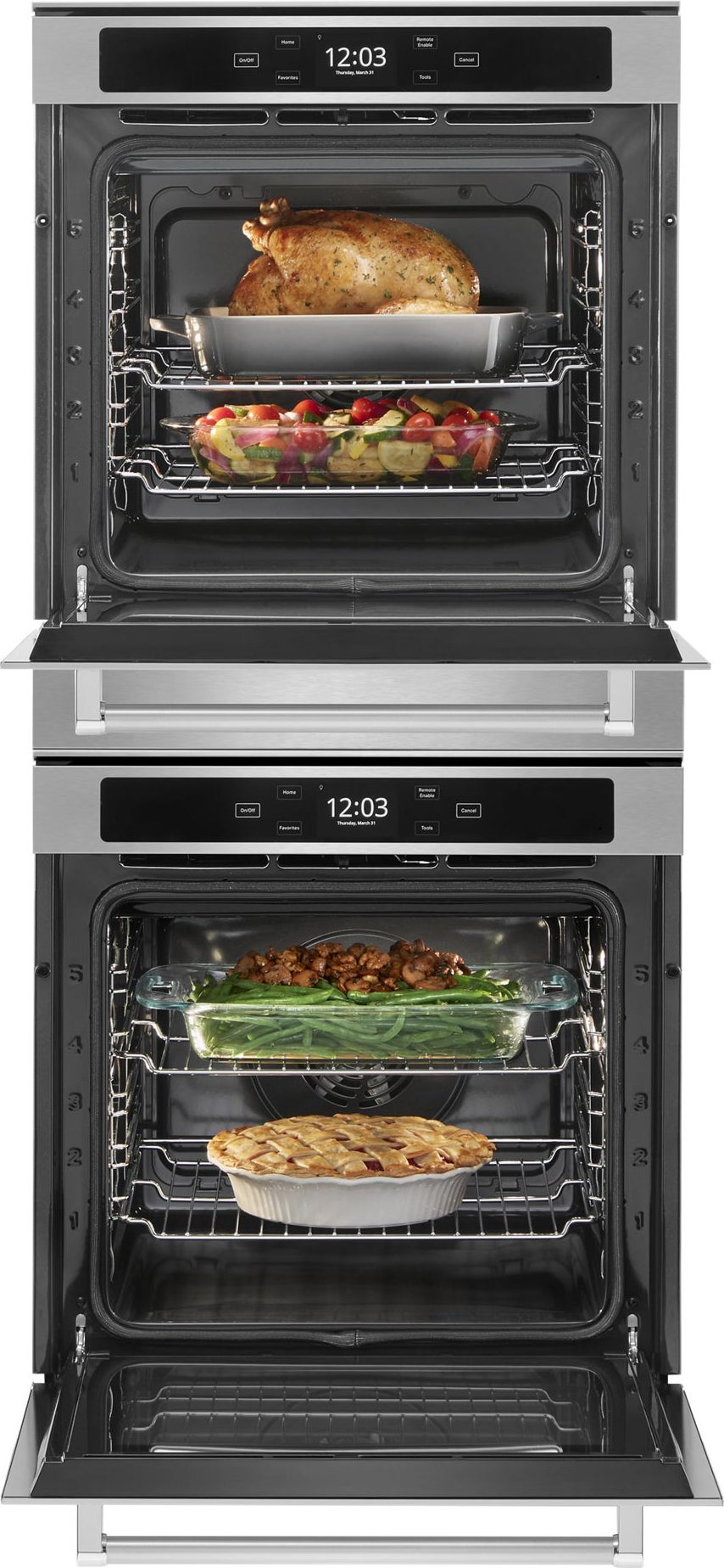 KitchenAid KODC504PPS 24 Inch Double Convection Smart Electric