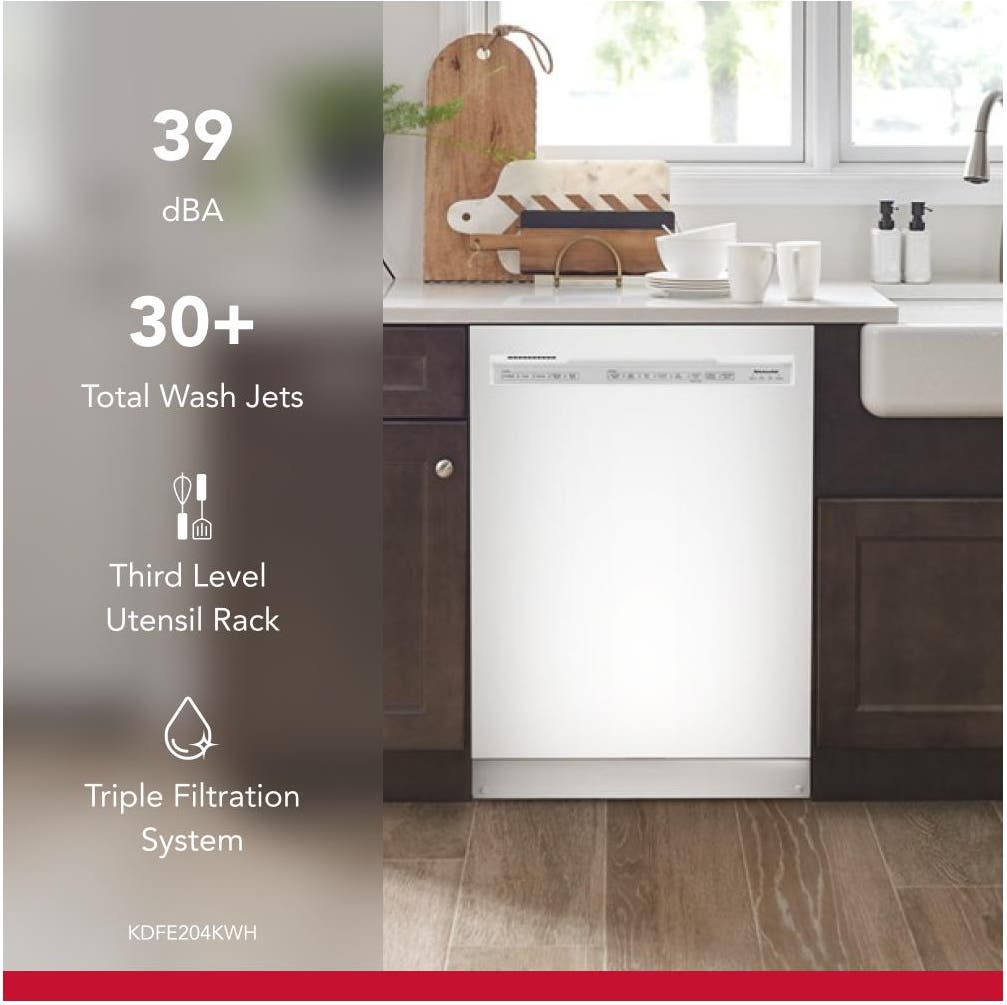 KitchenAid KDFE204KWH White