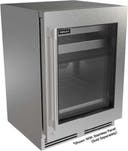 G5 Luxe 24 Inch Premium Solid Door Dual Zone Wine Reserve / Refrigerator with Factory Right (Adjustable) Hinge, Indoor/Outdoor Rated