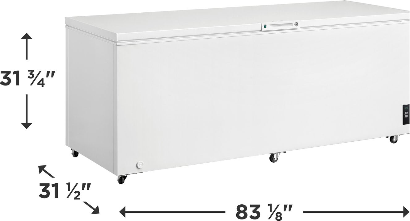 Frigidaire FFCL2562AW 25 Cu. Ft. Garage Ready Manual Defrost Chest
