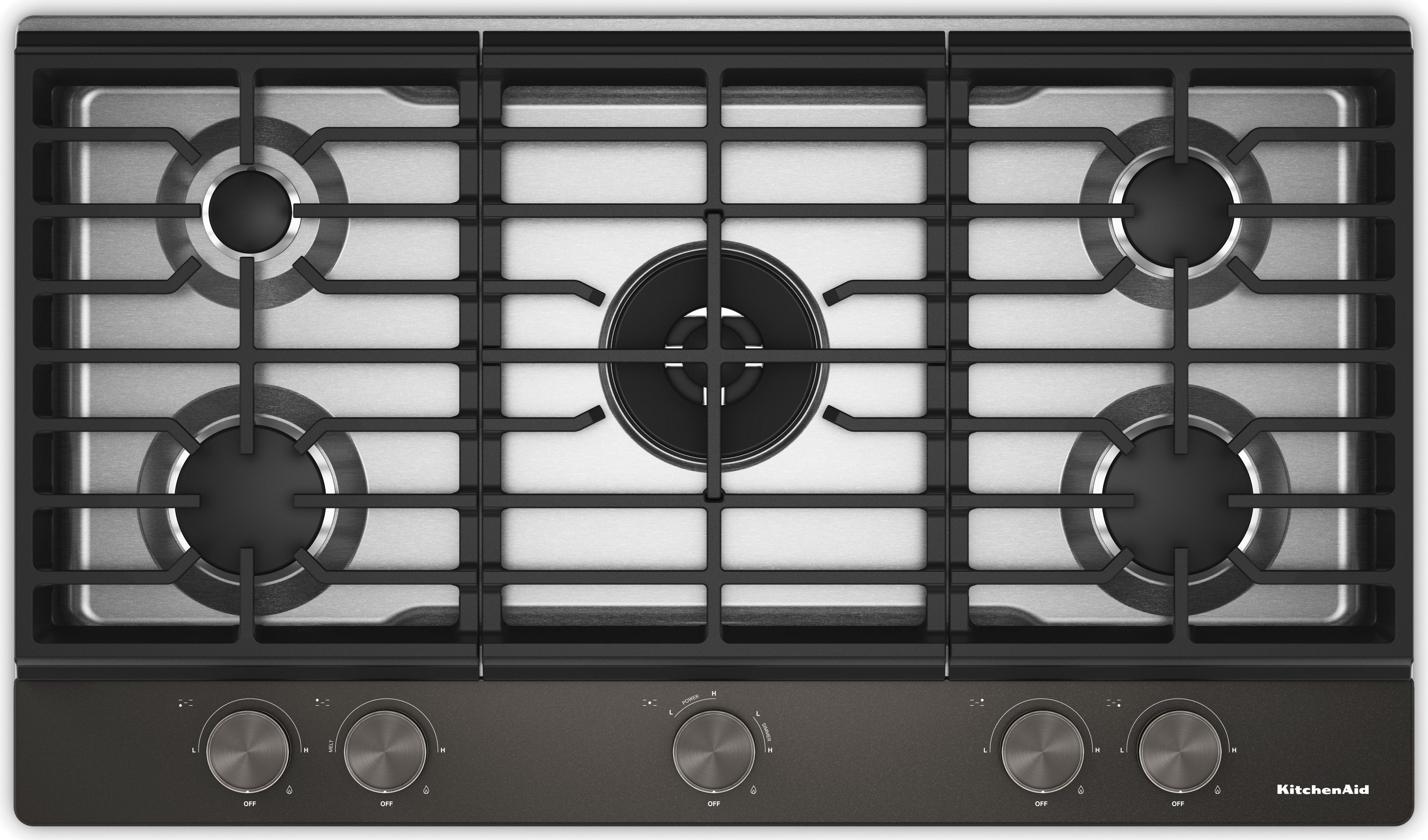 KitchenAid KCGK536SSS 36 in. Gas Cooktop Stainless Steel