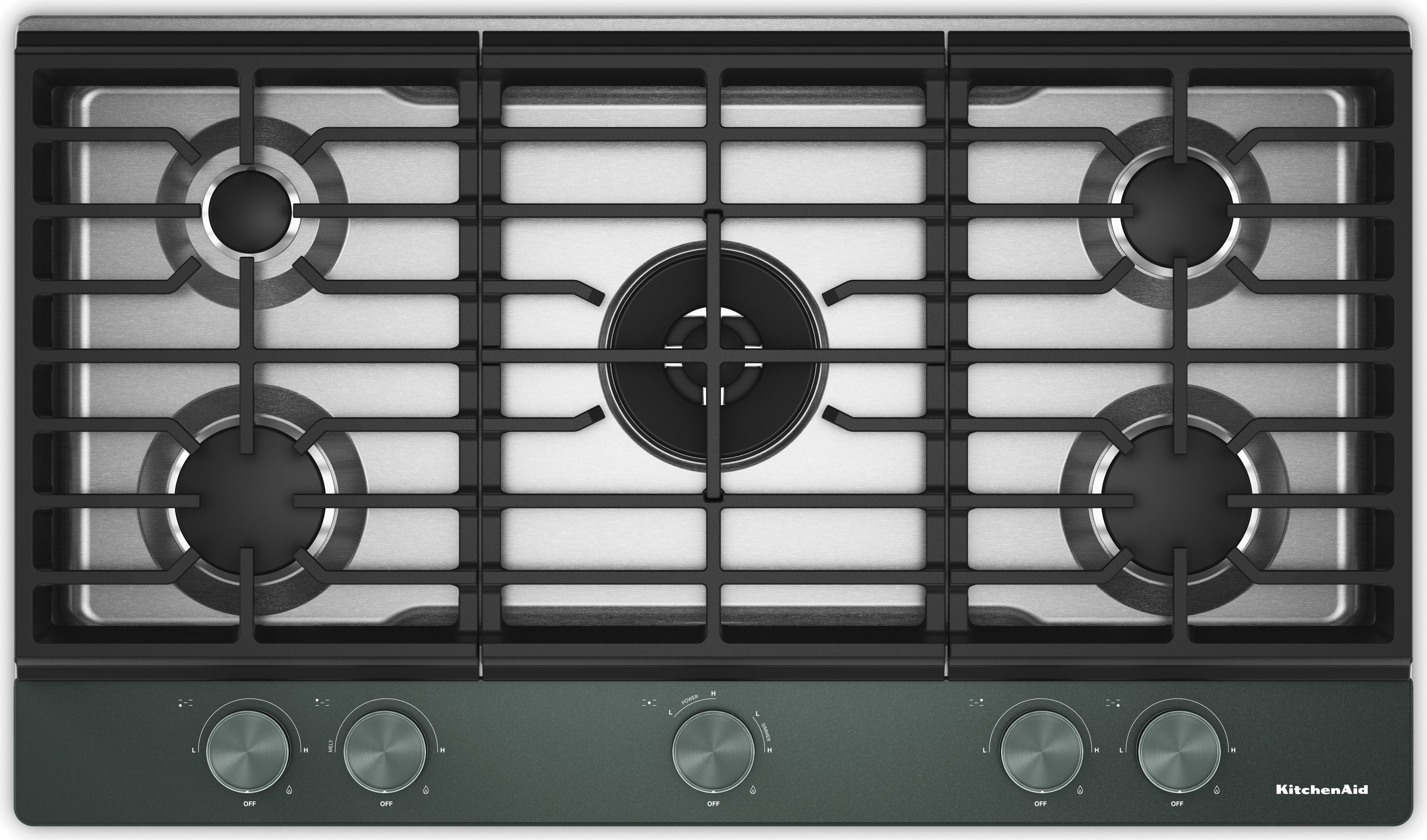 KitchenAid KCGK536SSS 36 in. Gas Cooktop Stainless Steel