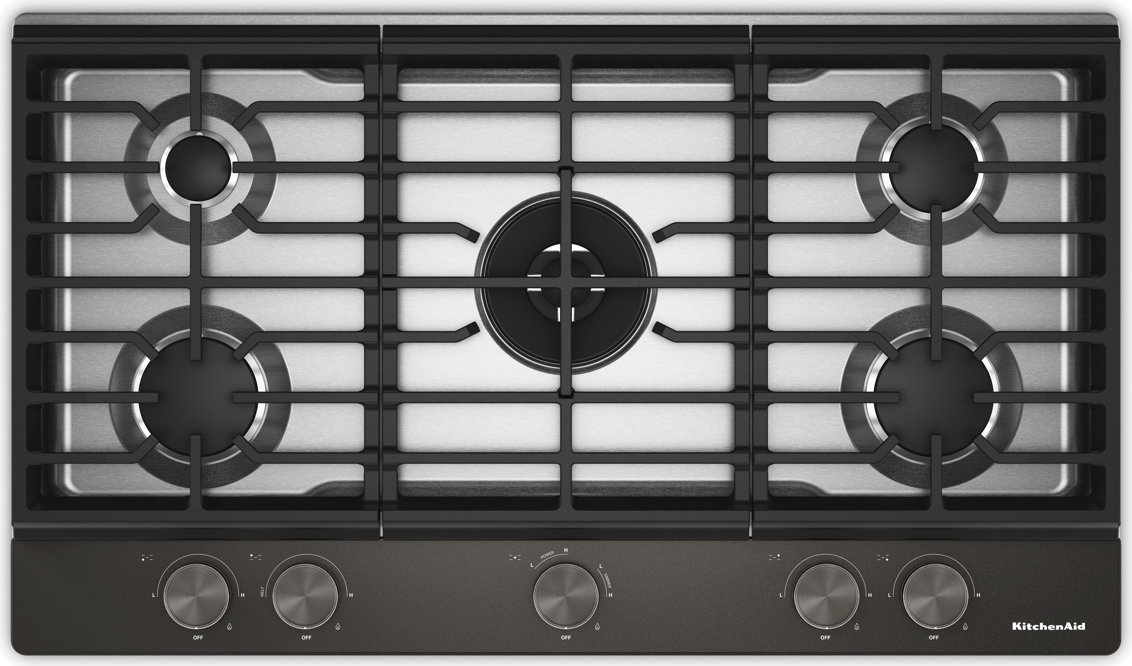 KitchenAid KCGK736SJP 36 in. Gas Cooktop | Plesser's Appliances