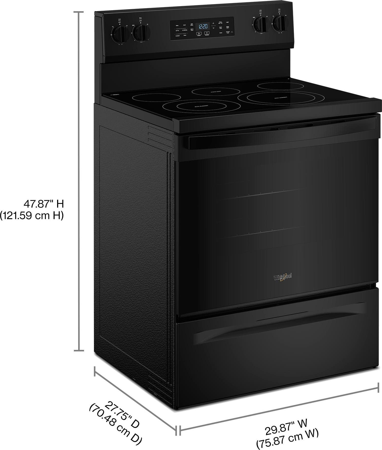 Whirlpool WFES5730SB Black