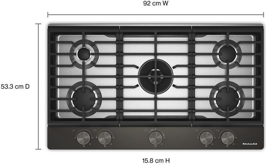 KitchenAid KCGK736SBE Black Ore