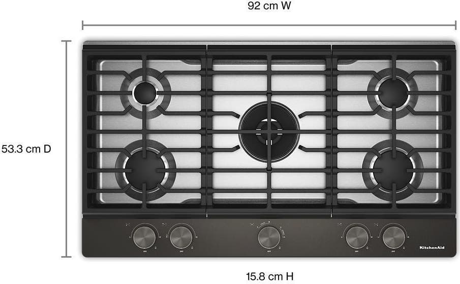 KitchenAid KCGK536SBE Black Ore