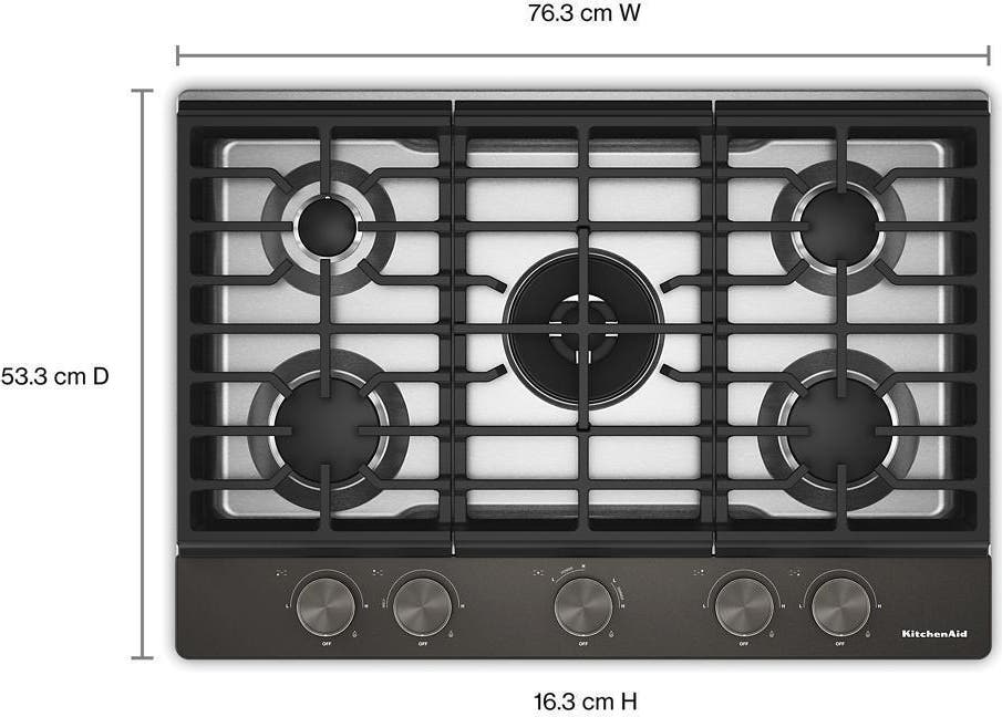 KitchenAid KCGK530SBE Black Ore