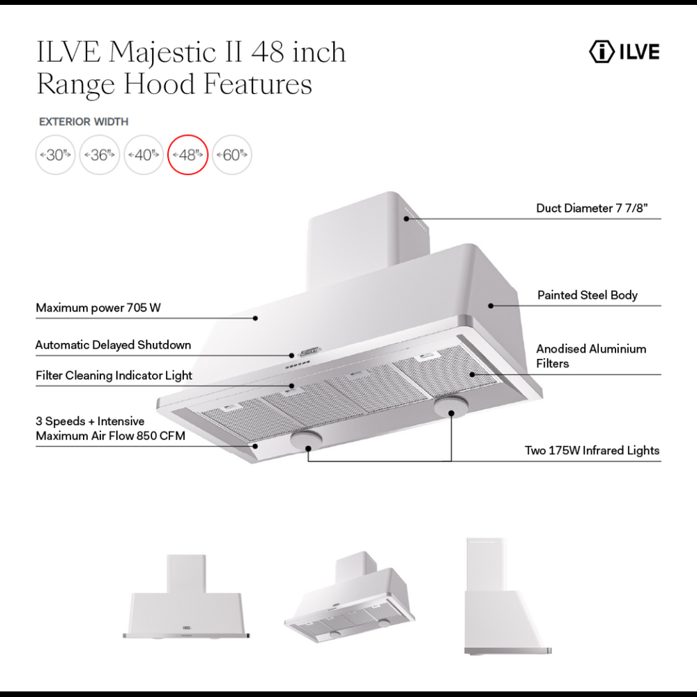 Ilve UAM120AW Antique White