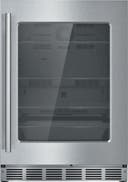 24 Inch Built-In Undercounter Refrigerator with 4.9 cu. ft. Total Capacity, SoftClose® Door, and Adjustable Glass Shelves