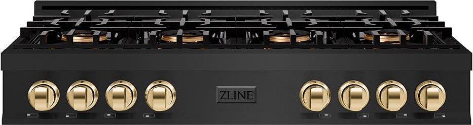 Black Stainless Steel And Polished Gold Accents
