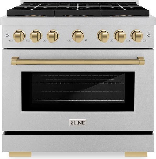 Satin Stainless Steel And Champagne Bronze Accents