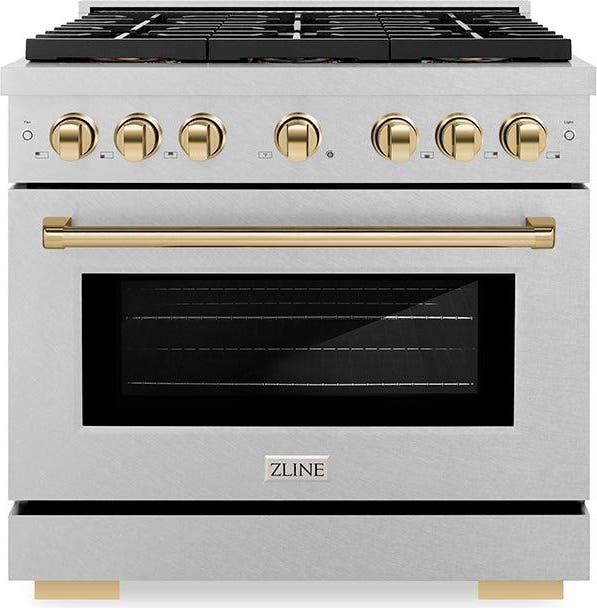 Satin Stainless Steel And Polished Gold Accents