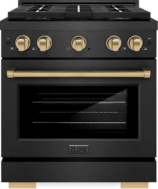 Black Satin Stainless Steel And Champagne Bronze Accents