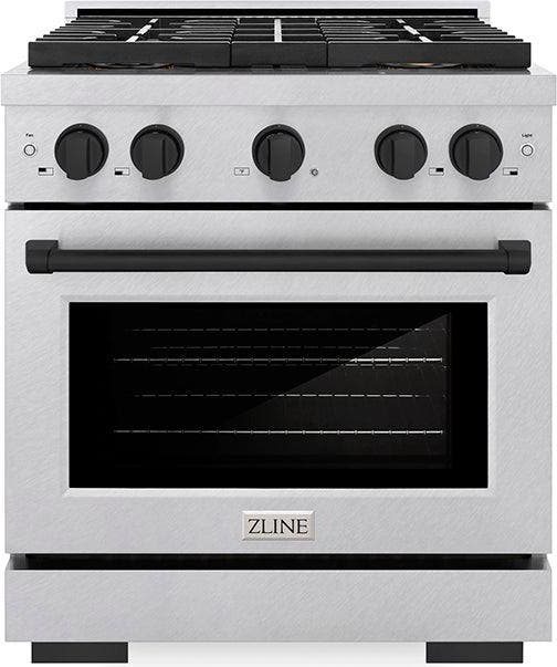 Satin Stainless Steel And Matte Black Accents