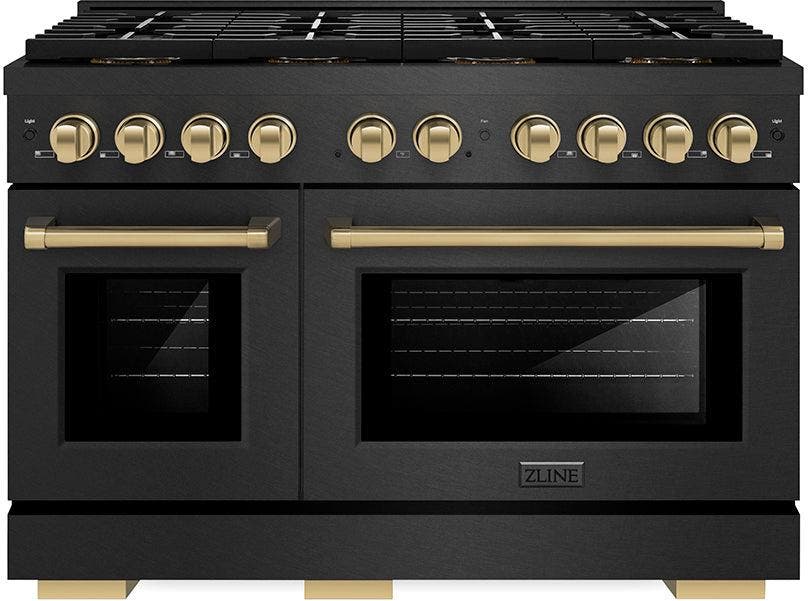 Black Satin Stainless Steel And Champagne Bronze Accents