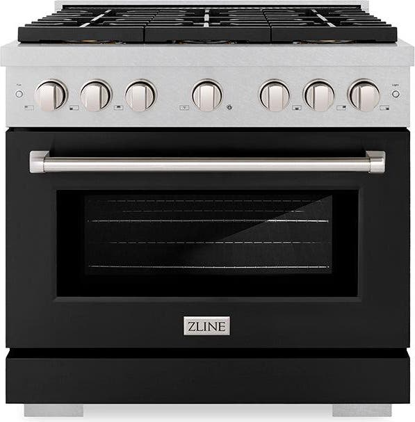Satin Stainless Steel With Black Matte Door
