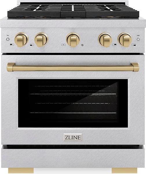Satin Stainless Steel And Champagne Bronze Accents