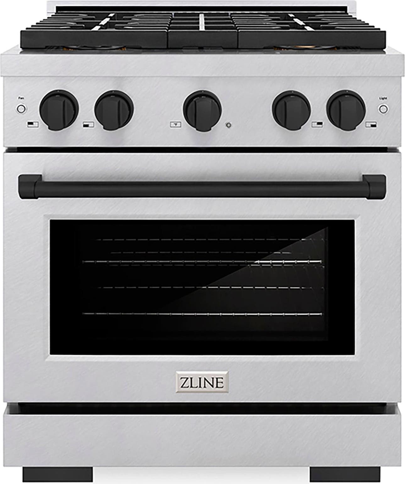 Satin Stainless Steel And Matte Black Accents