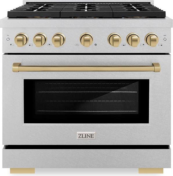Satin Stainless Steel And Champagne Bronze Accents