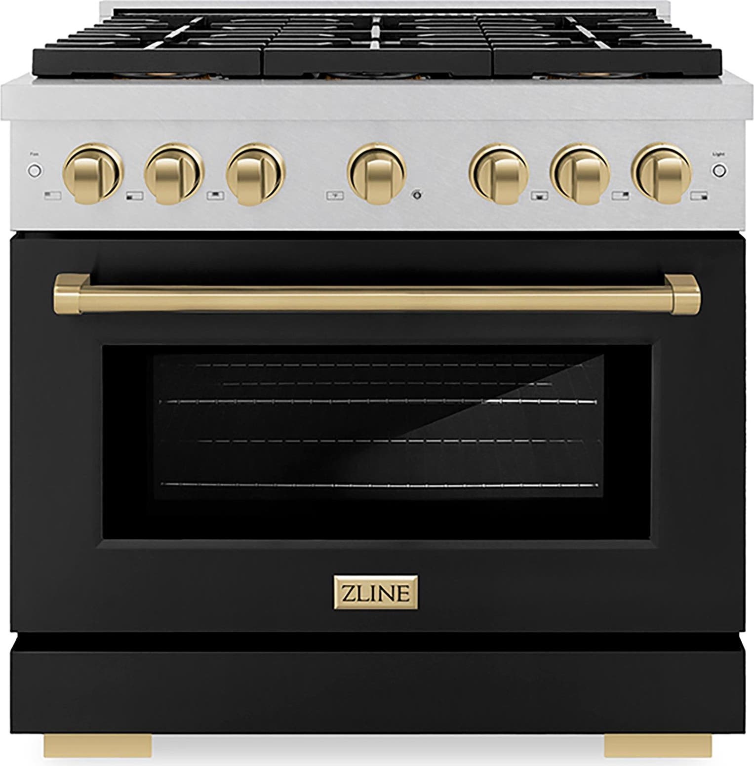 Satin Stainless Steel With Black Matte Door And Champagne Bronze Accents
