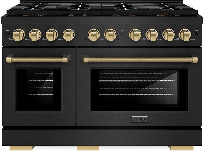 Black Stainless Steel With Champagne Bronze Helix Handles And Accents