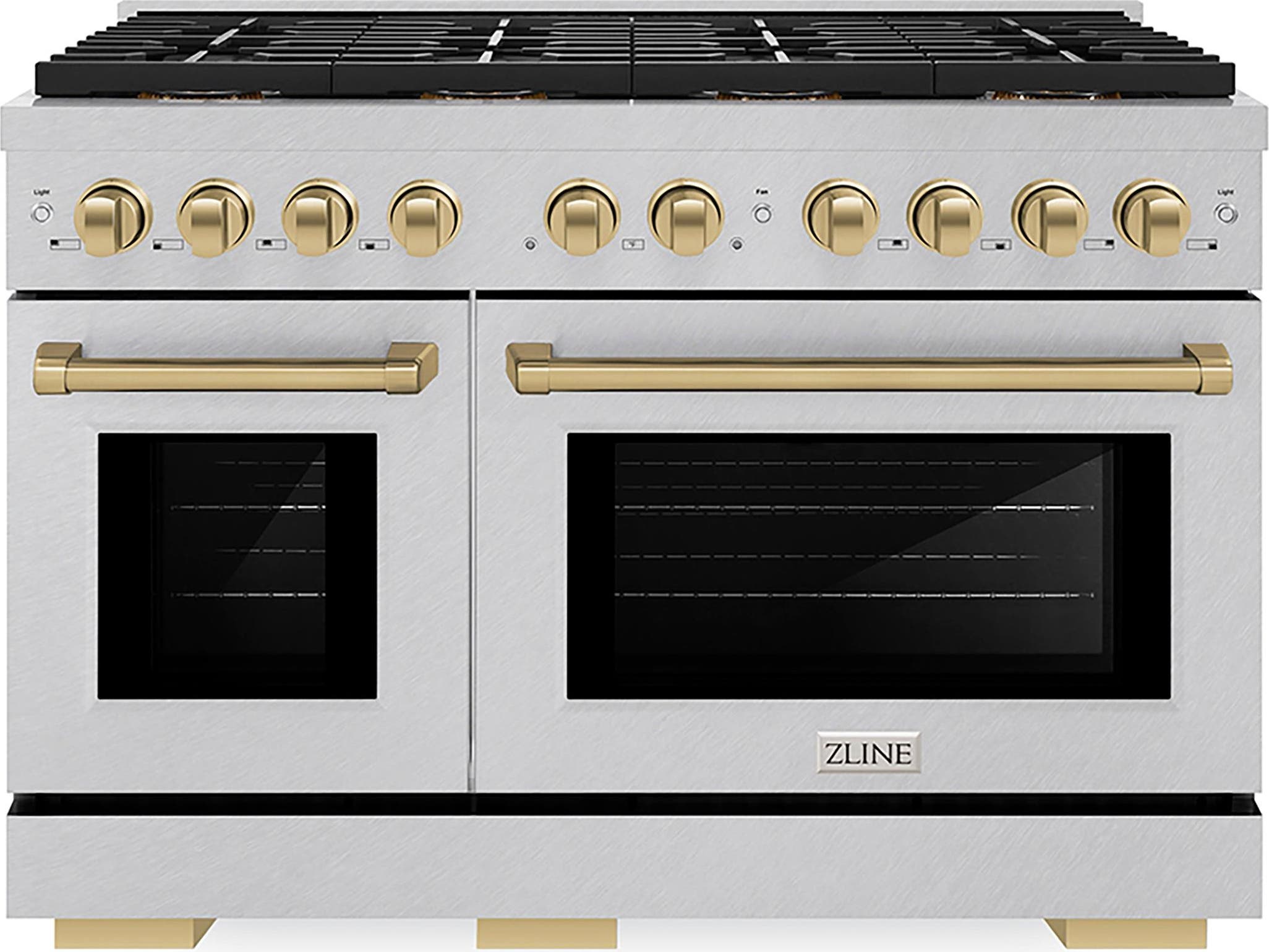 Satin Stainless Steel And Champagne Bronze Accents