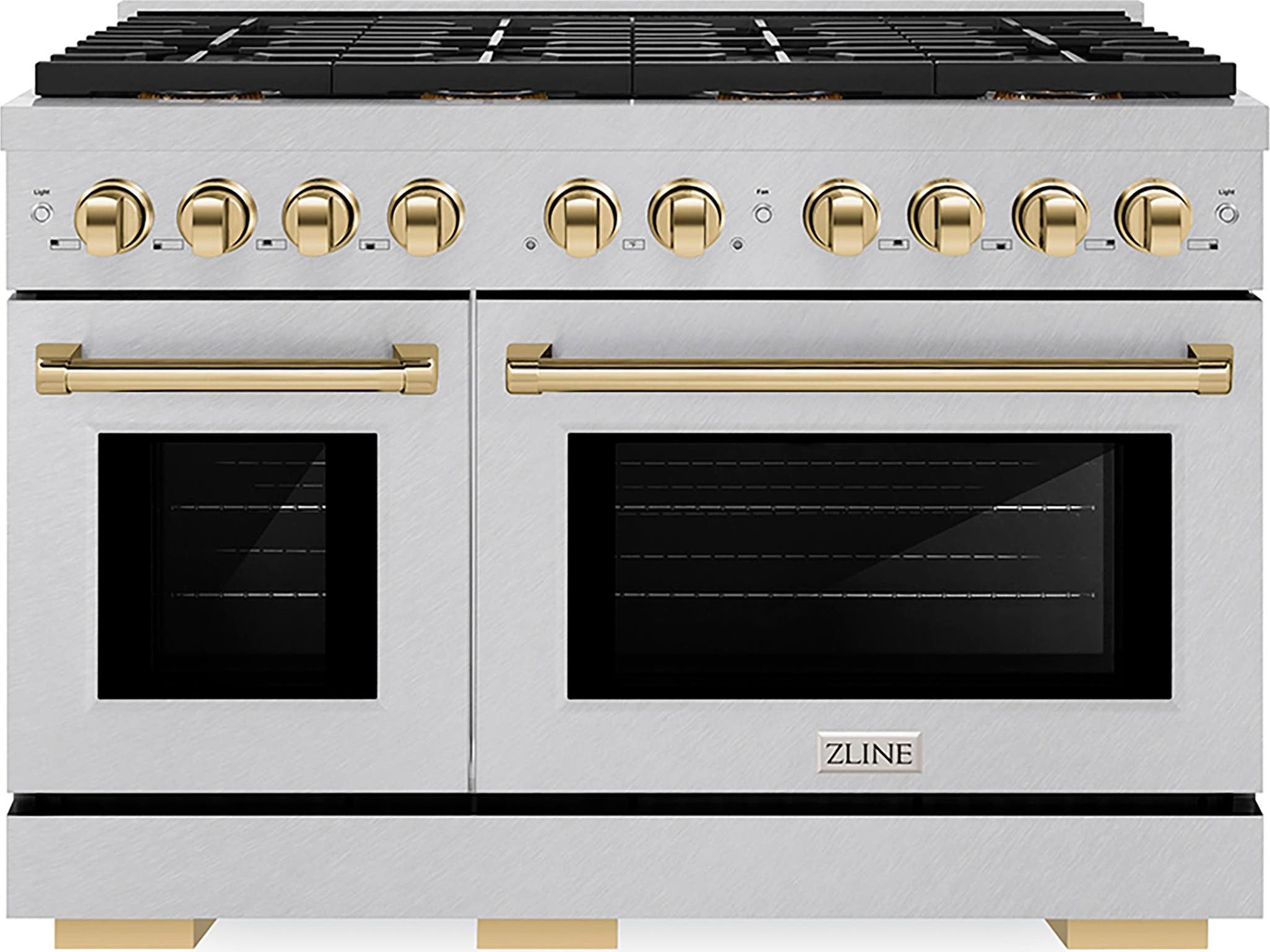 Satin Stainless Steel And Polished Gold Accents