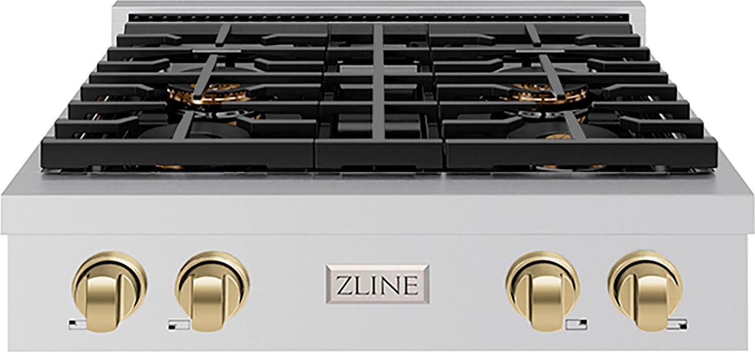 Stainless Steel And Champagne Bronze Accents
