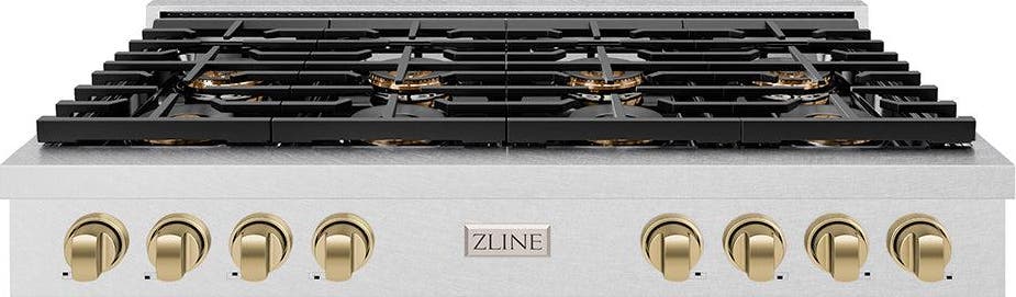 Satin Stainless Steel And Champagne Bronze Accents