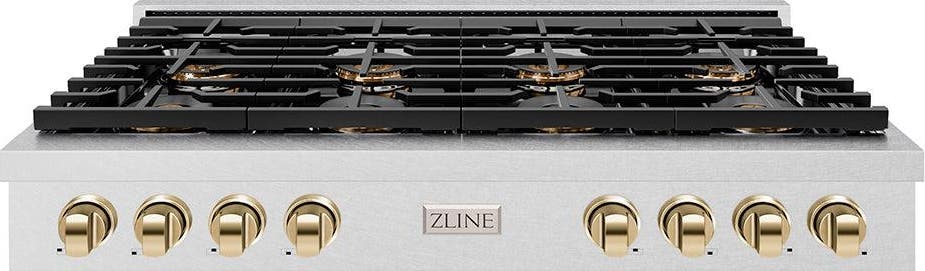 Satin Stainless Steel And Polished Gold Accents