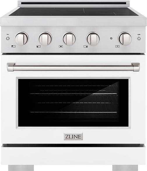 Stainless Steel With White Matte Door